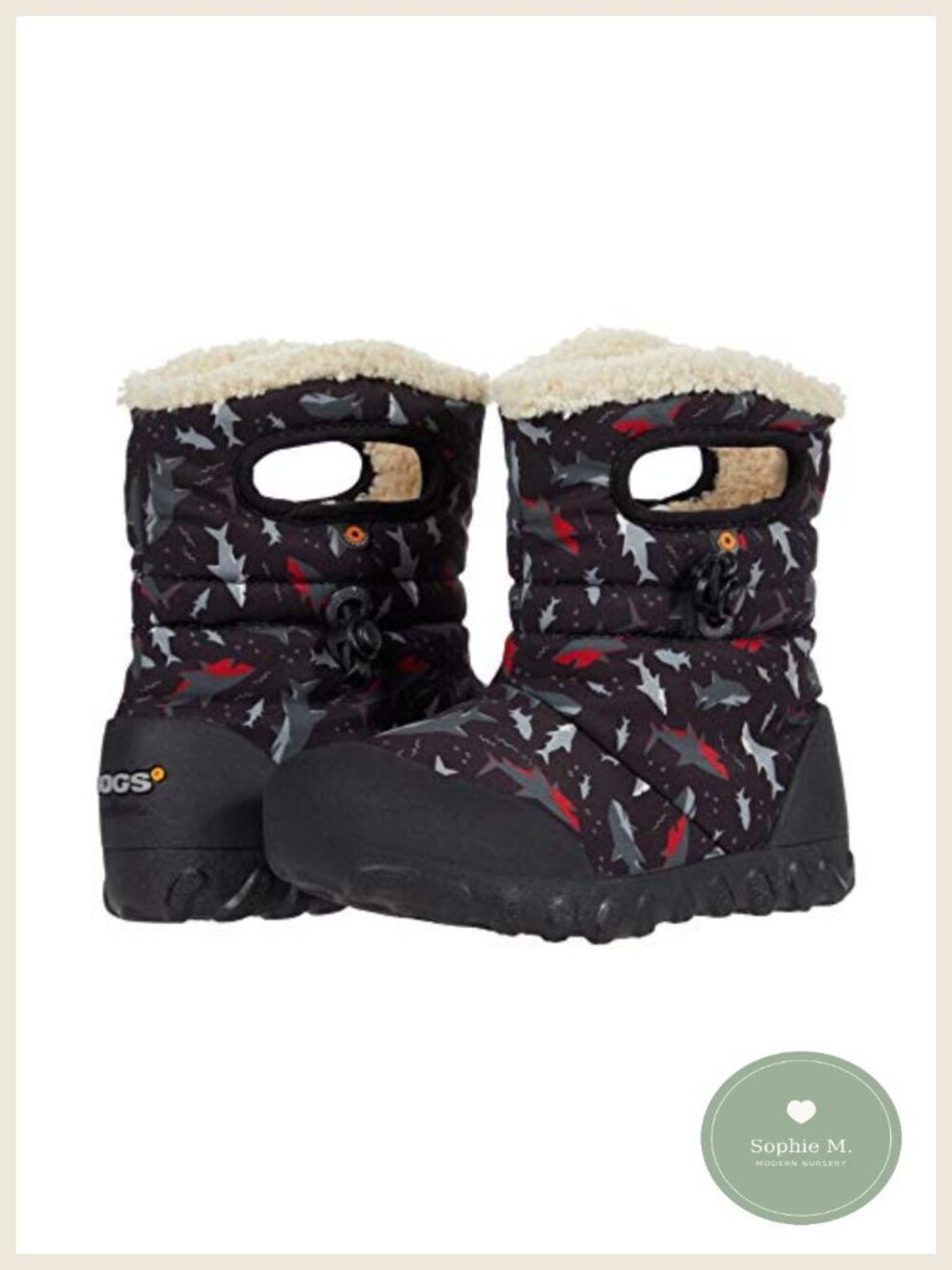 Waterproof Snow Boots for Kids - Mid-Calf, Slip-On, Camouflage, Cute B-moc Style